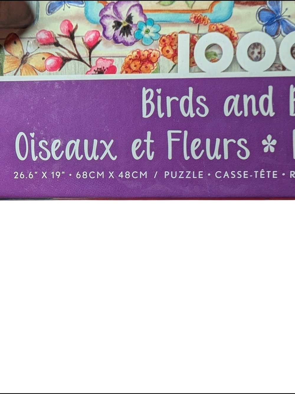 Birds and Blooms Jigsaw Puzzle - Colorful Birdhouses - Picture 2 of 2